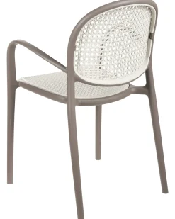 Set di 2 sedie da giardino POVOLETTO Materiale sintetico Marrone chiaro