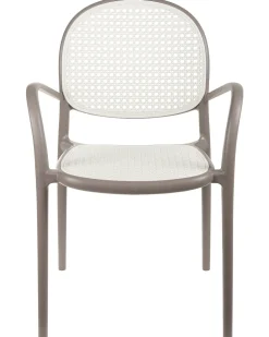 Set di 2 sedie da giardino POVOLETTO Materiale sintetico Marrone chiaro