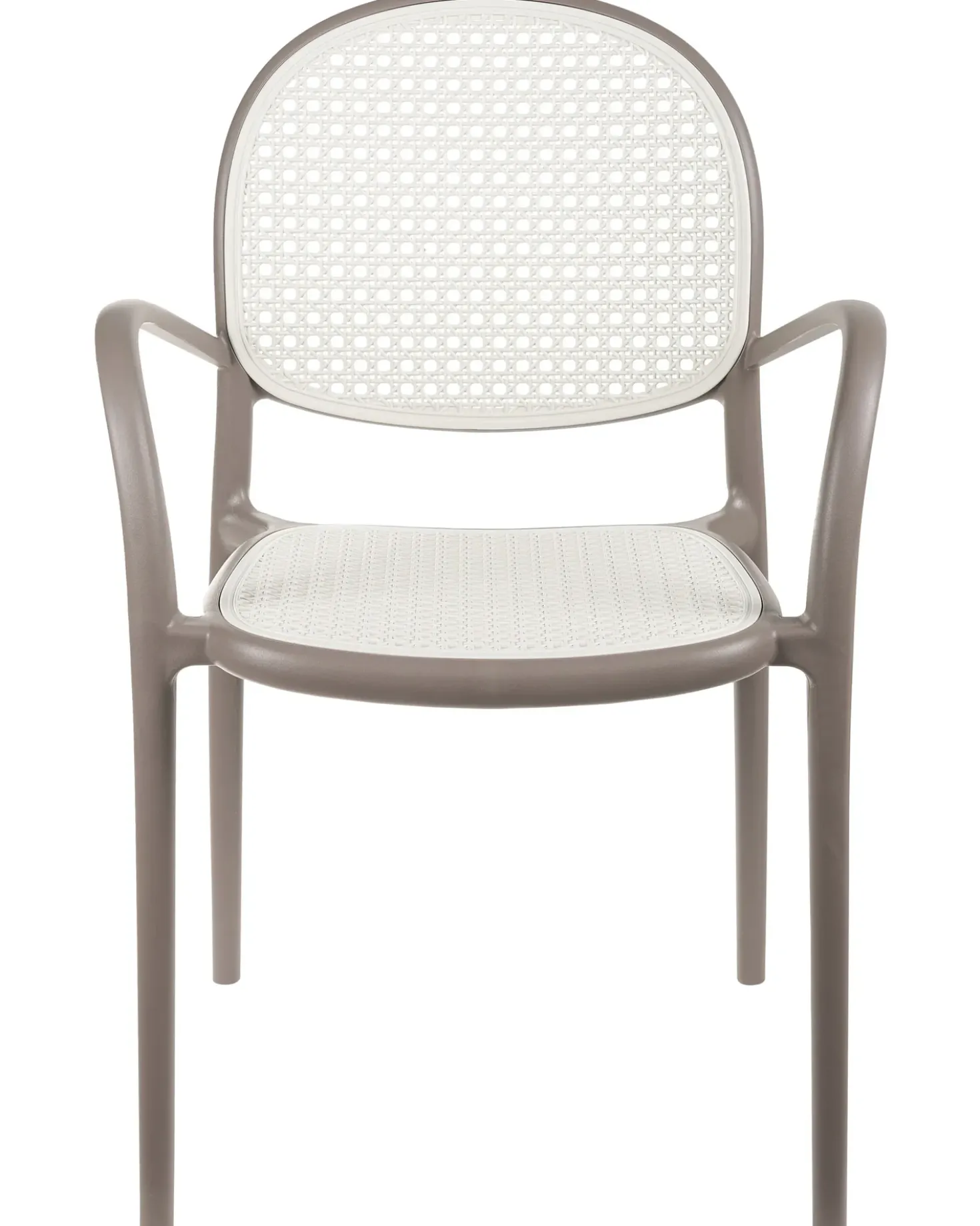 Set di 2 sedie da giardino POVOLETTO Materiale sintetico Marrone chiaro