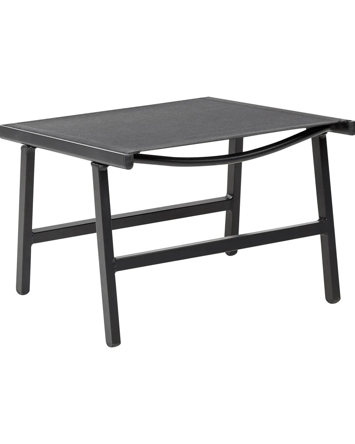Set di 2 sedie da giardino MARCEDDI con poggiapiedi Metallo Nero