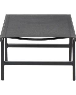 Set di 2 sedie da giardino MARCEDDI con poggiapiedi Metallo Nero