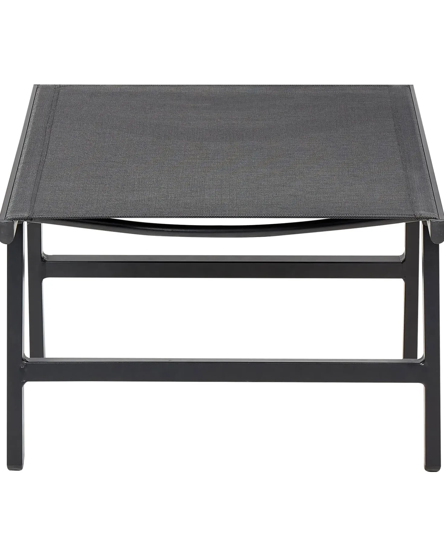 Set di 2 sedie da giardino MARCEDDI con poggiapiedi Metallo Nero