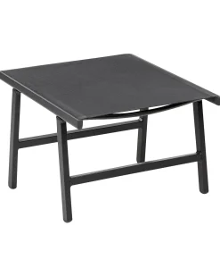 Set di 2 sedie da giardino MARCEDDI con poggiapiedi Metallo Nero