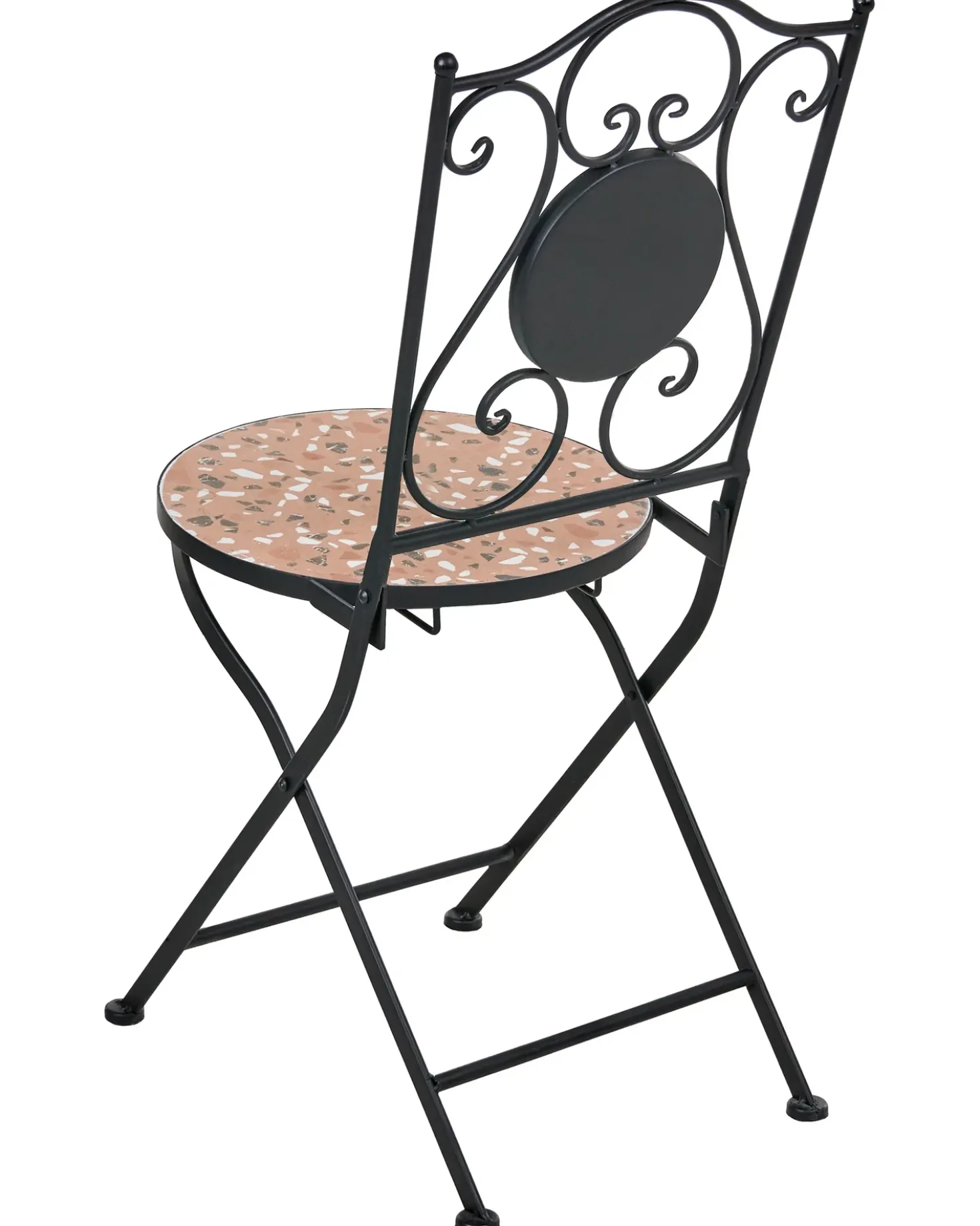 Set di 2 sedie da giardino ADRANO Pieghevole Metallo Nero