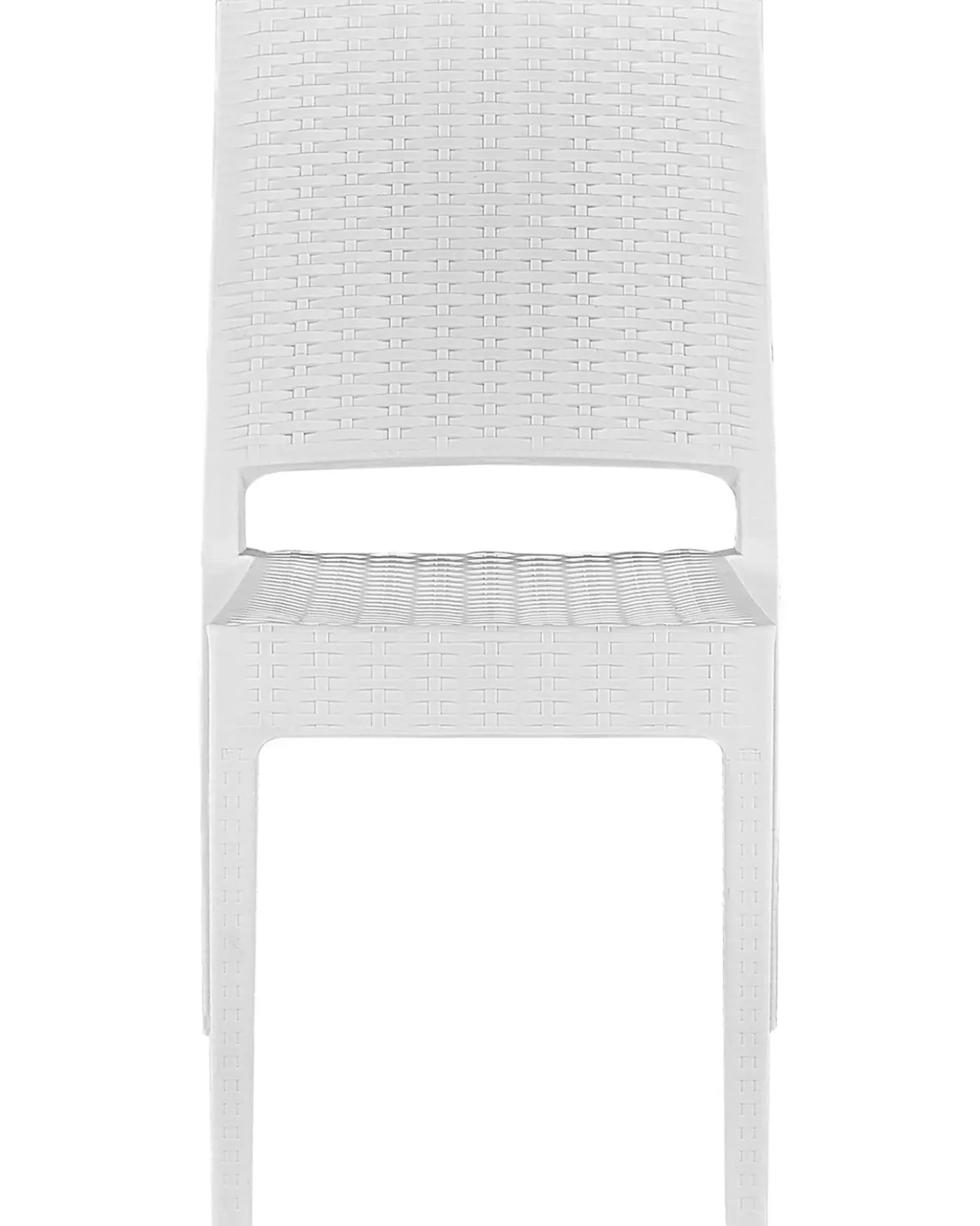 Set di 2 sedie da giardino FOSSANO Materiale sintetico Bianco