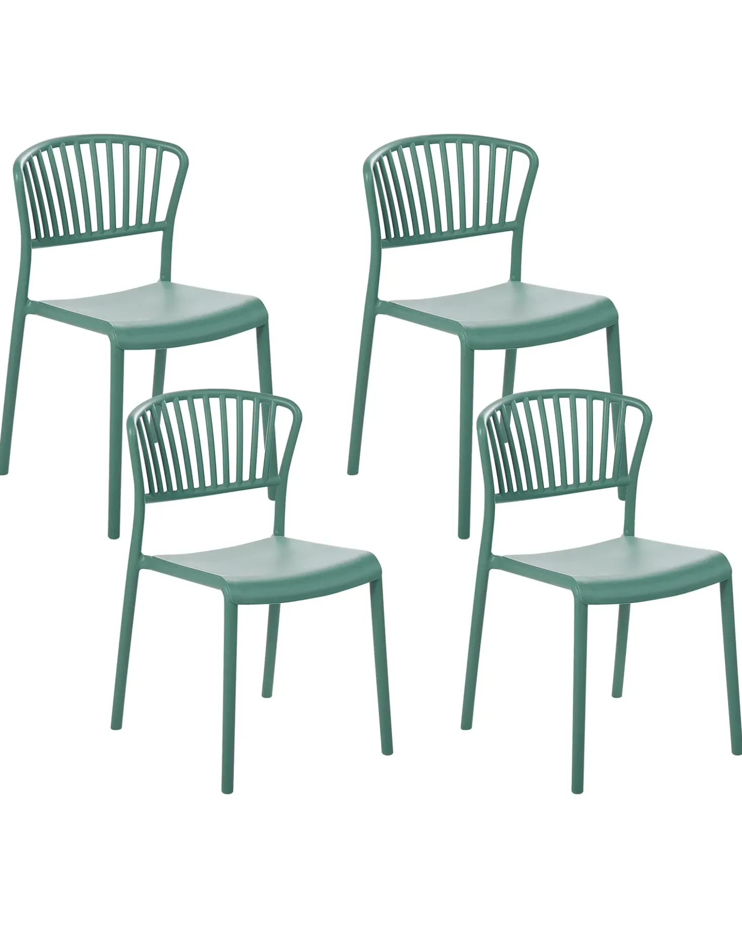 Set di 4 sedie da giardino GELA Verde menta