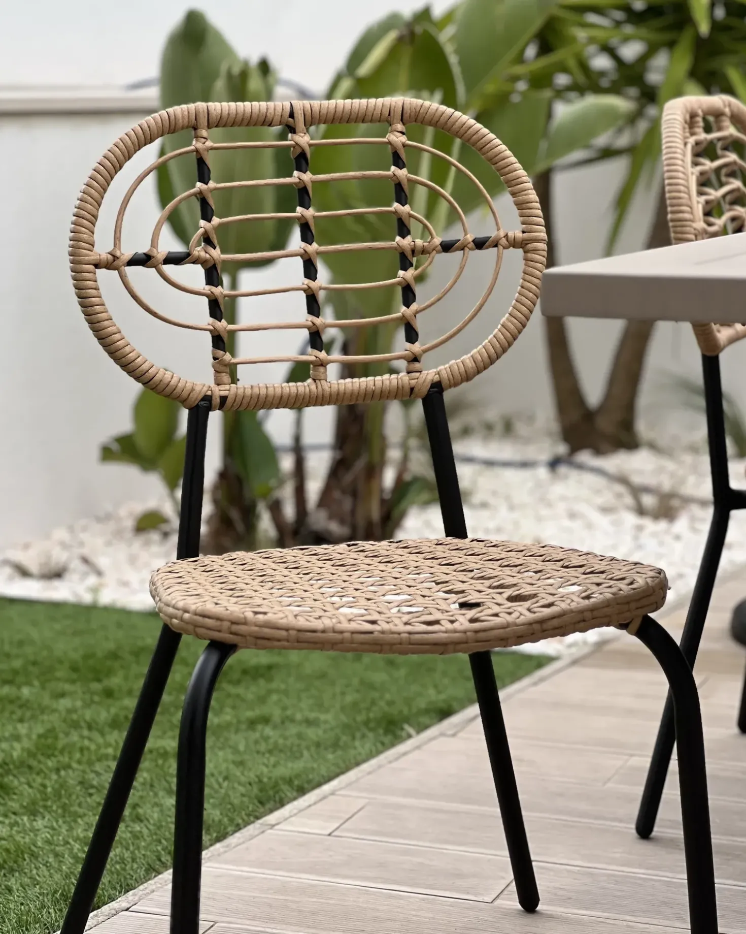 Set di 4 sedie da giardino PRATELLO Rattan sintetico (PE) Naturale