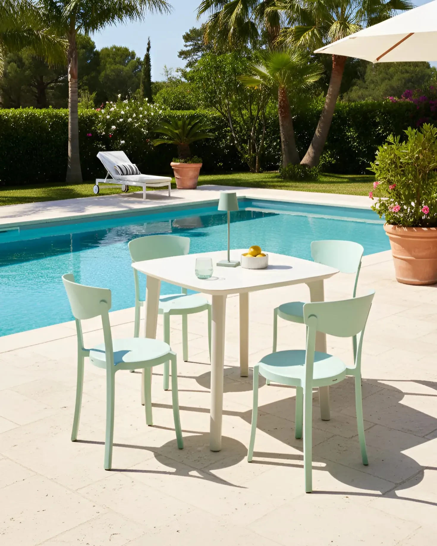 Set di 4 sedie da giardino VIESTE Verde menta