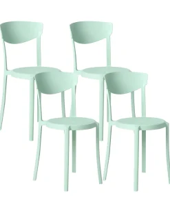 Set di 4 sedie da giardino VIESTE Verde menta