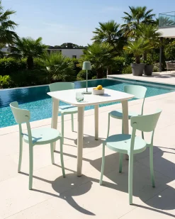 Set di 4 sedie da giardino VIESTE Verde menta