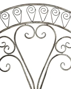 Set di 2 sedie da giardino NURRA Pieghevole Metallo Grigio