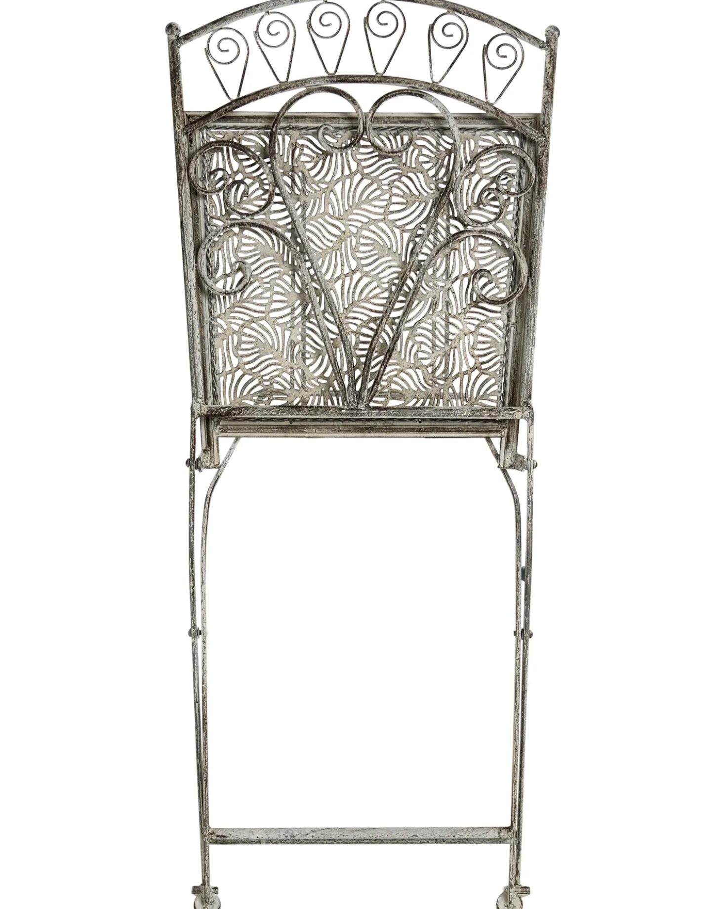 Set di 2 sedie da giardino NURRA Pieghevole Metallo Grigio