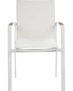 Set di 4 sedie da giardino BUSSETO Metallo Bianco