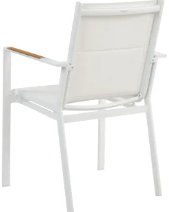 Set di 4 sedie da giardino BUSSETO Metallo Bianco