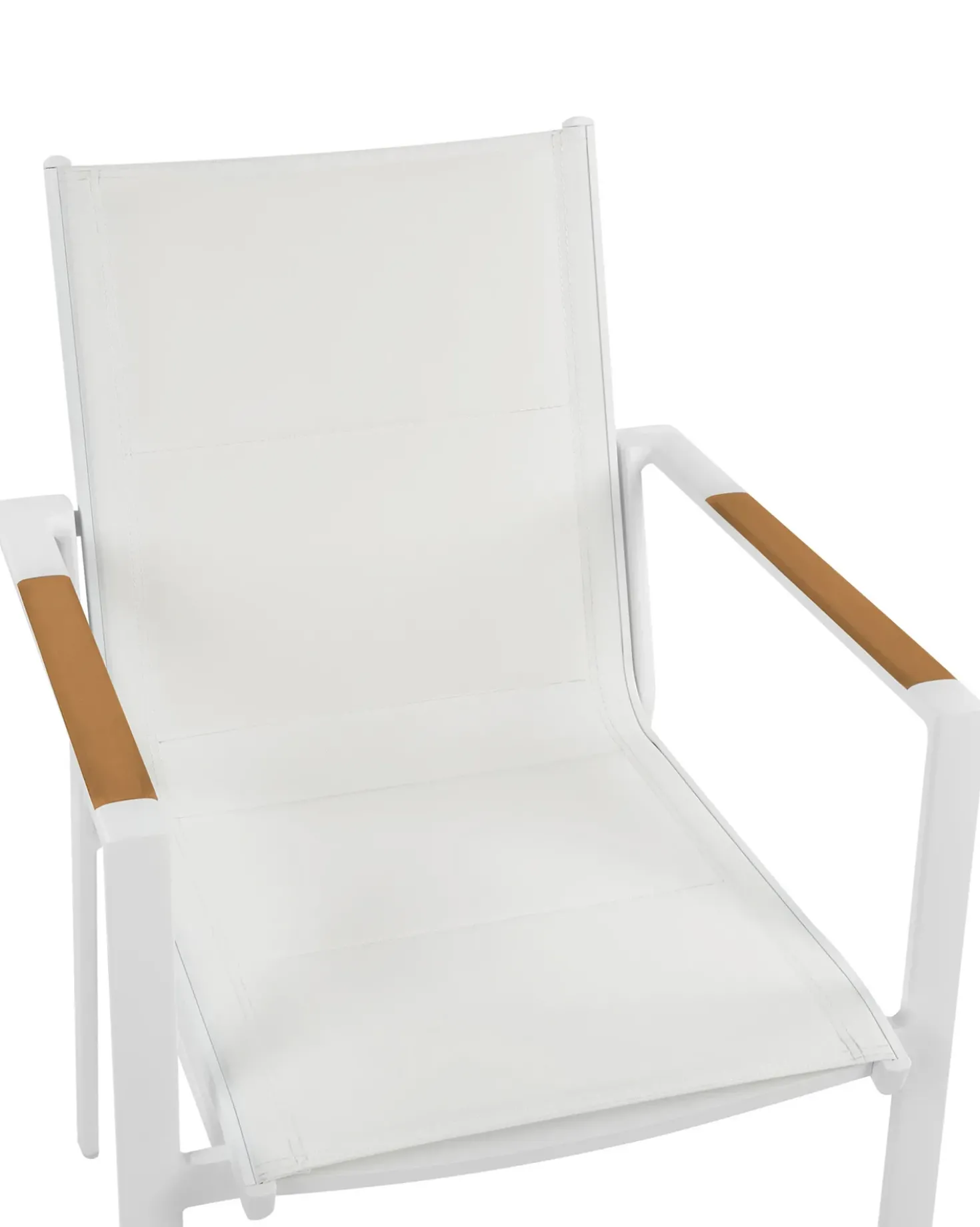 Set di 4 sedie da giardino BUSSETO Metallo Bianco