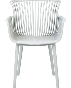 Set di 4 sedie da giardino PESARO Grigio chiaro