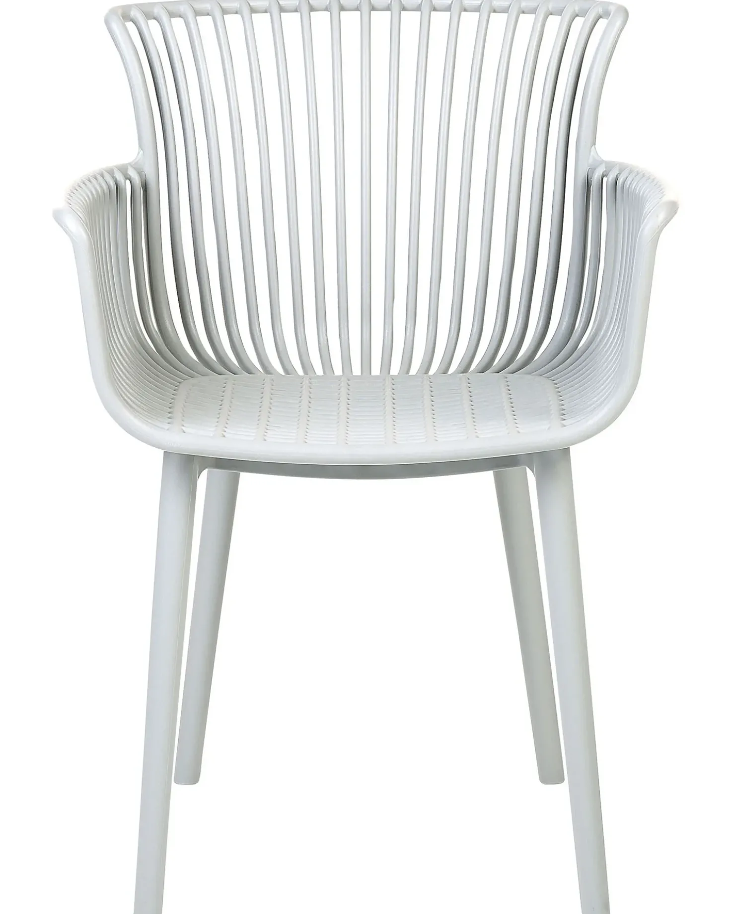 Set di 4 sedie da giardino PESARO Grigio chiaro