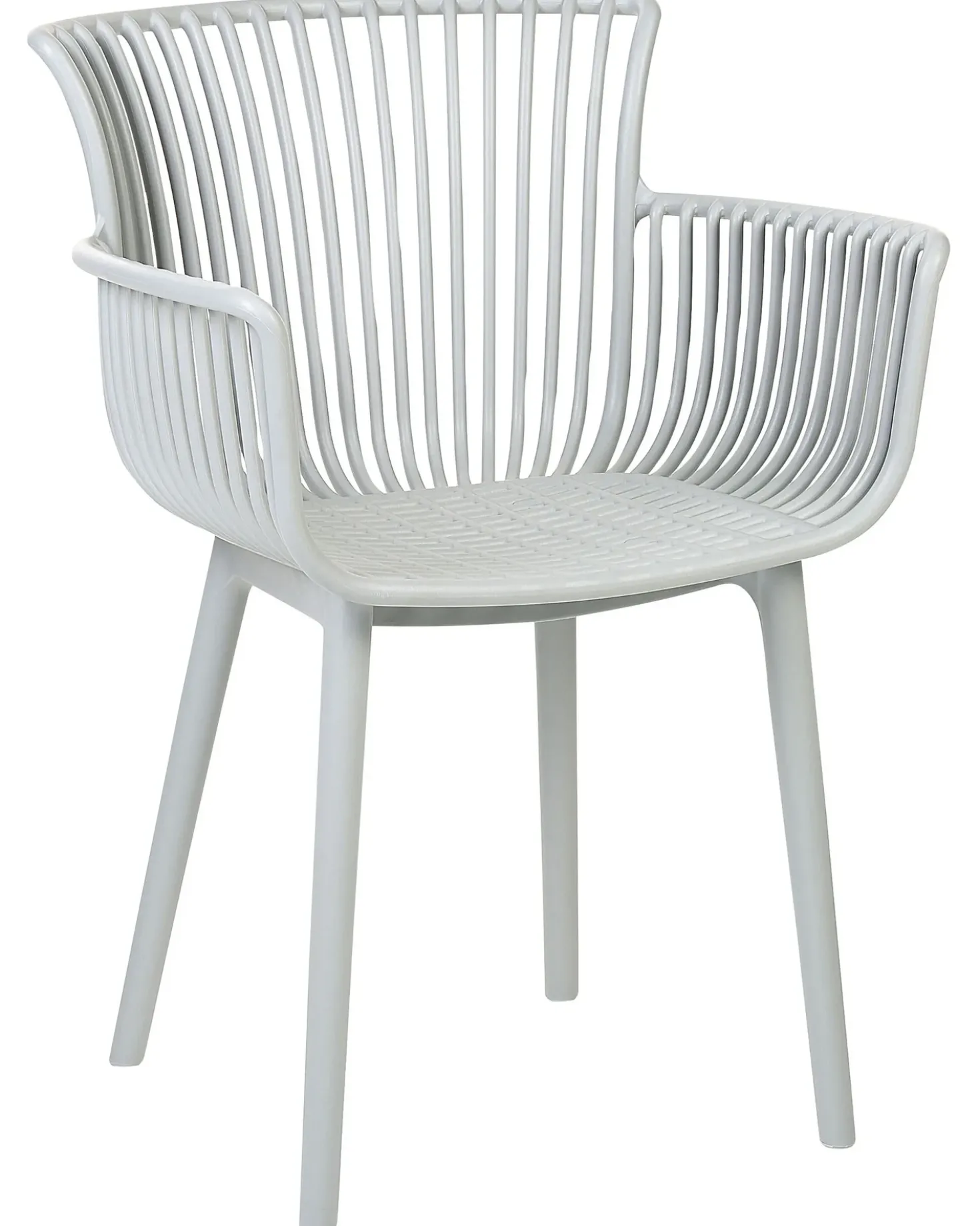 Set di 4 sedie da giardino PESARO Grigio chiaro