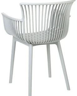 Set di 4 sedie da giardino PESARO Grigio chiaro