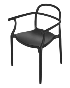 Set di 2 sedie da giardino VIDOR Nero