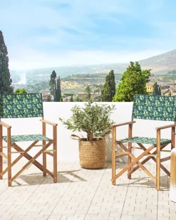 Set di 2 sedie da giardino CINE Legno d'acacia Verde scuro