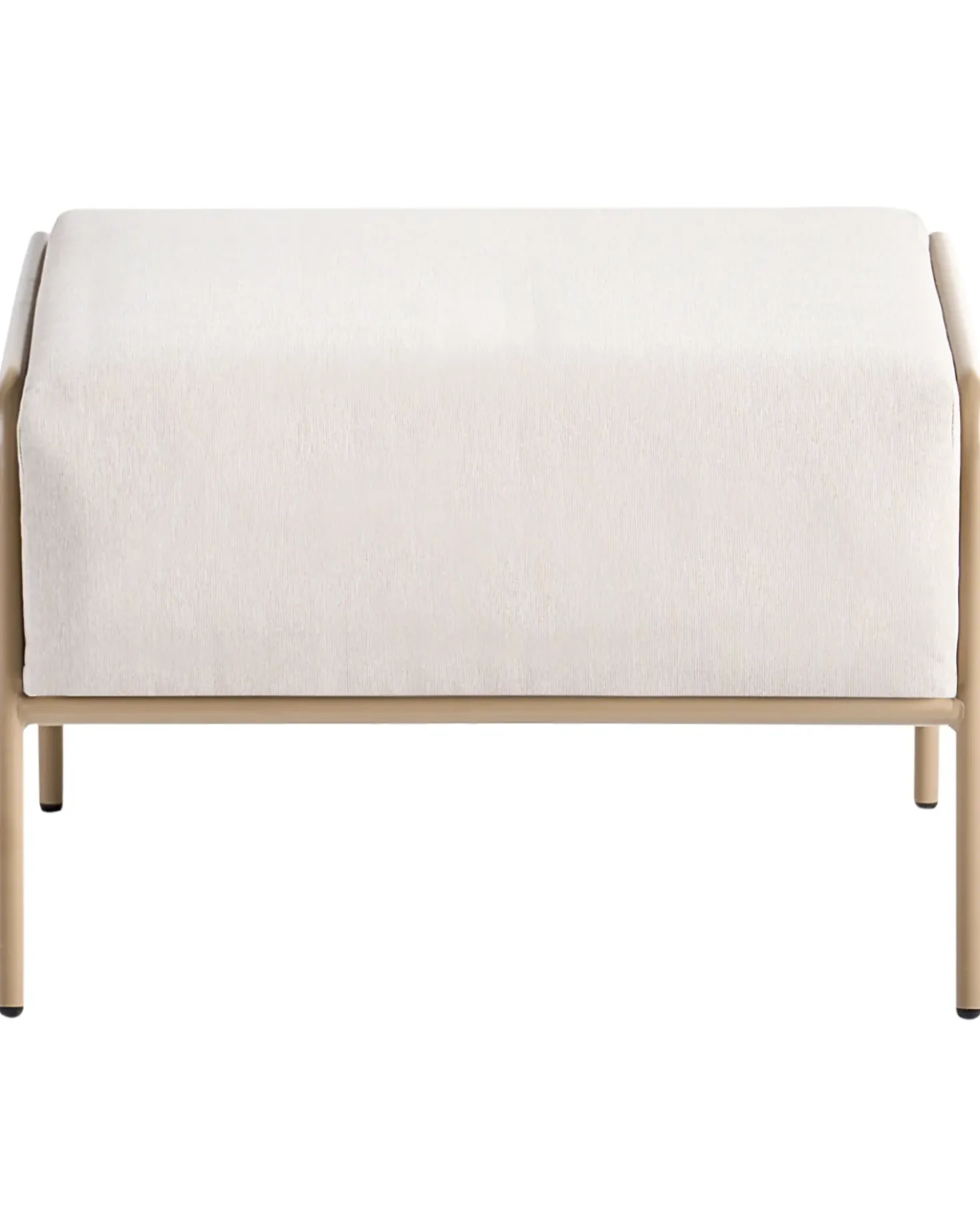 Set di 2 sedie da giardino NIMIS con ottomana Beige chiaro