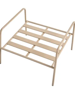Set di 2 sedie da giardino NIMIS con ottomana Beige chiaro
