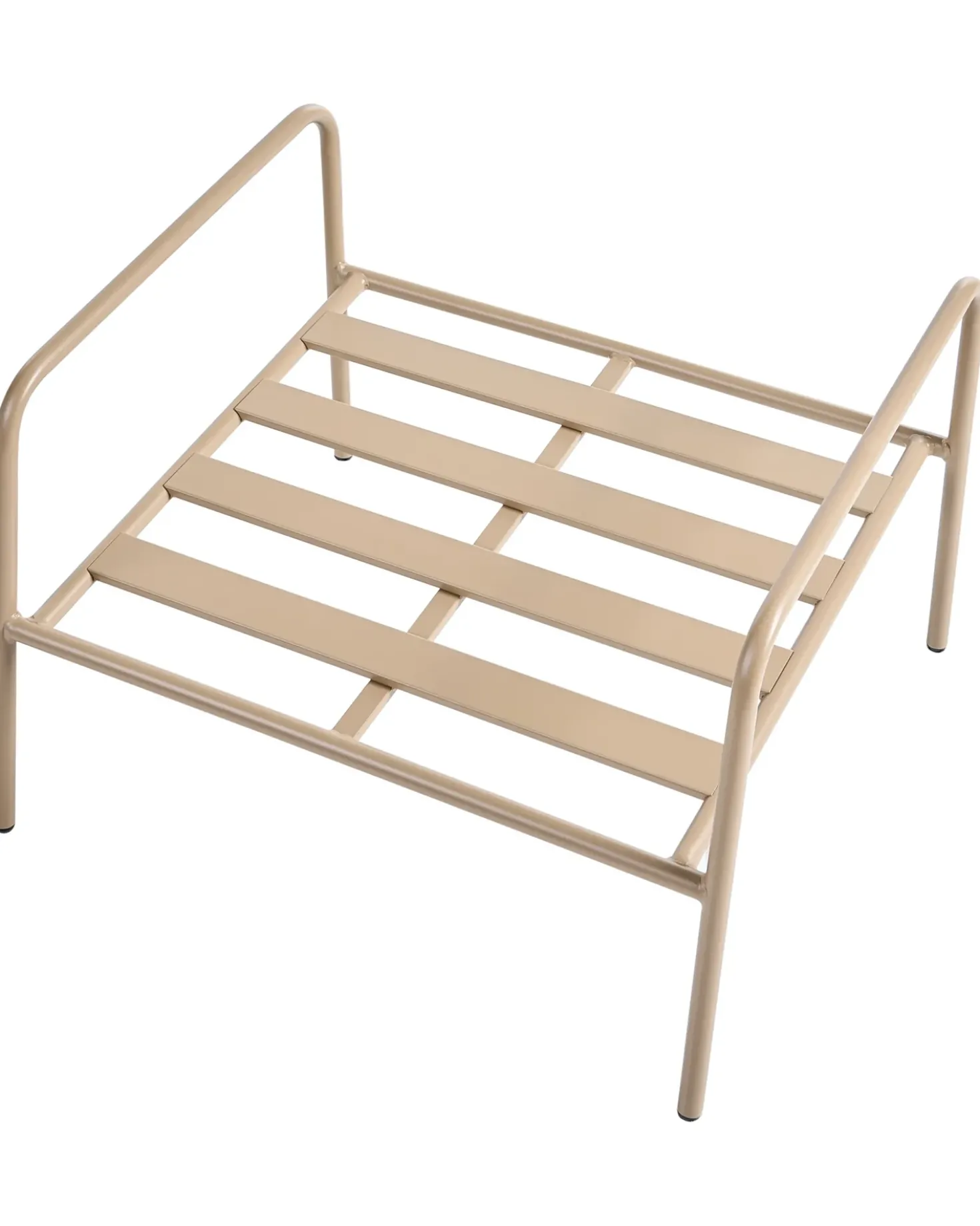 Set di 2 sedie da giardino NIMIS con ottomana Beige chiaro