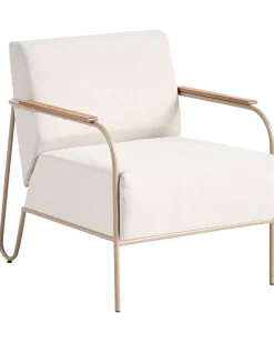 Set di 2 sedie da giardino NIMIS con ottomana Beige chiaro