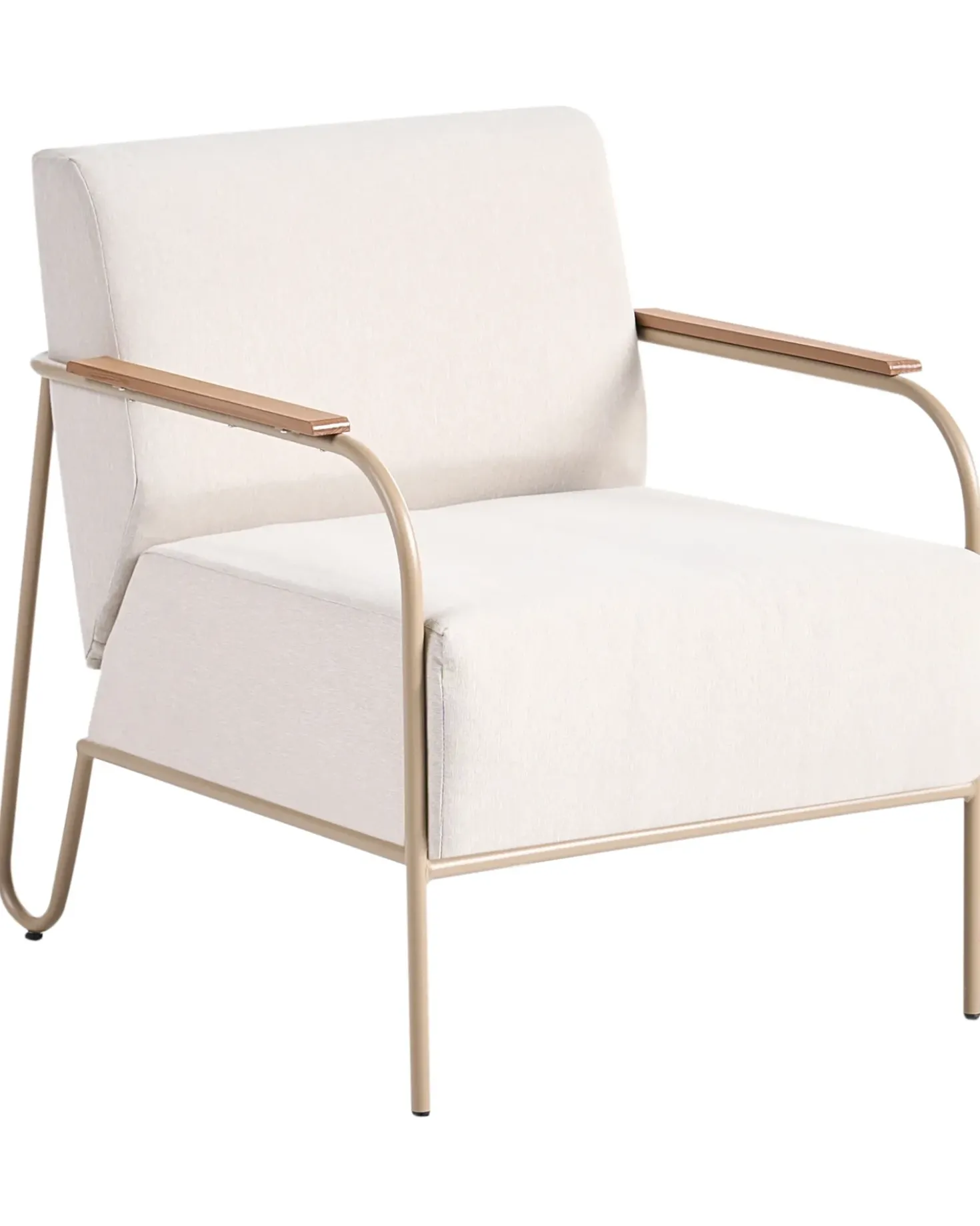 Set di 2 sedie da giardino NIMIS con ottomana Beige chiaro