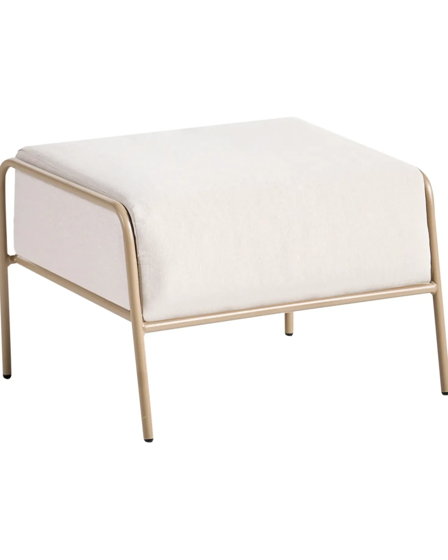 Set di 2 sedie da giardino NIMIS con ottomana Beige chiaro