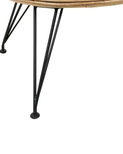 Set di 2 sedie da giardino con cuscini MARATEA Rattan Naturale