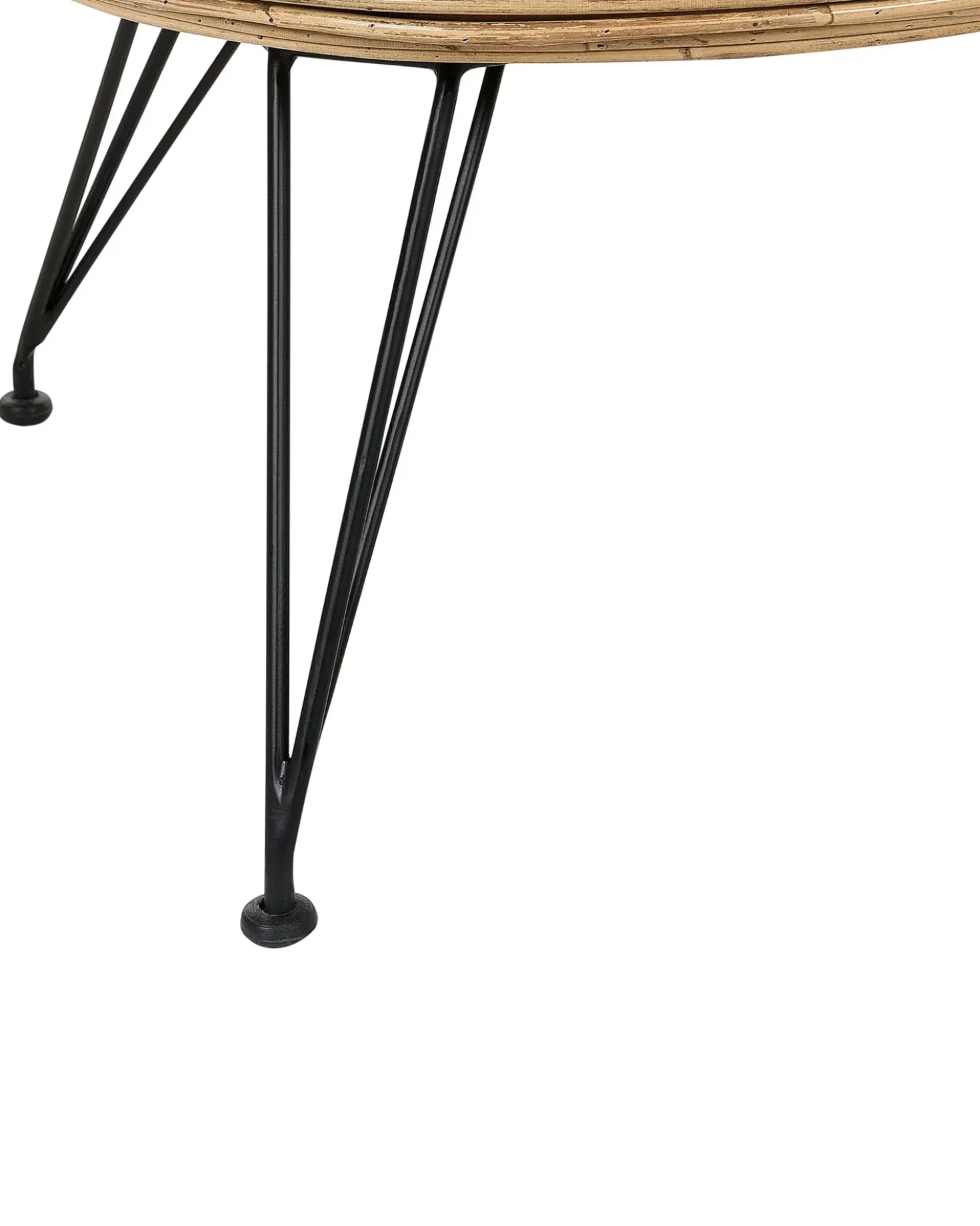 Set di 2 sedie da giardino con cuscini MARATEA Rattan Naturale