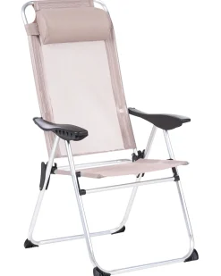 Set di 2 sedie da giardino ASINE Pieghevole Metallo Beige