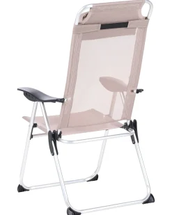Set di 2 sedie da giardino ASINE Pieghevole Metallo Beige