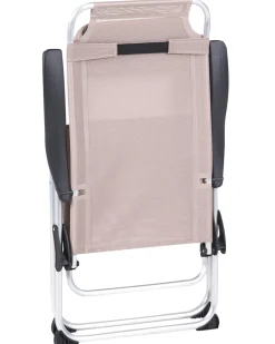 Set di 2 sedie da giardino ASINE Pieghevole Metallo Beige