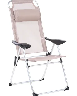 Set di 2 sedie da giardino ASINE Pieghevole Metallo Beige