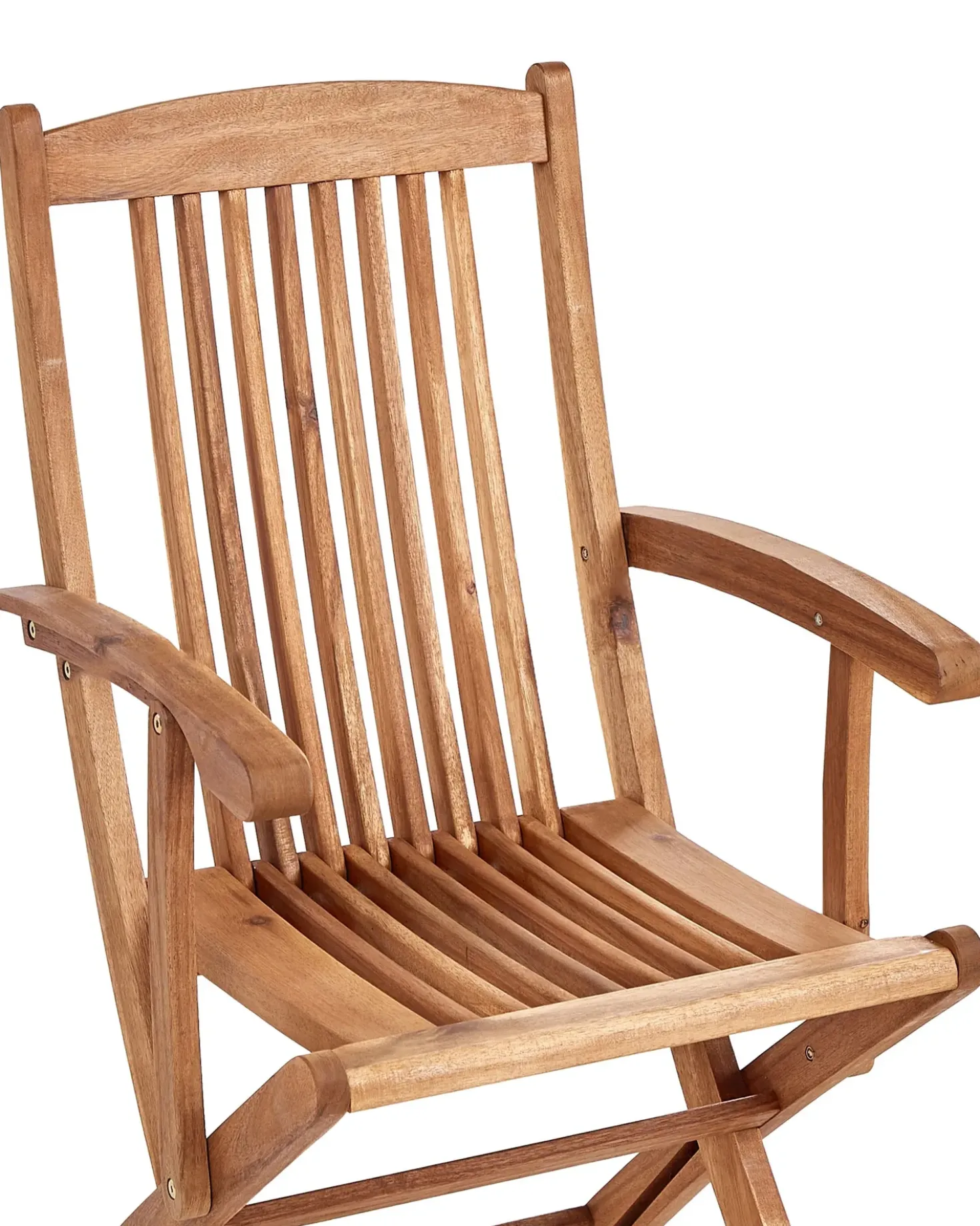 Set di 2 sedie da giardino con cuscini MAUI PREMIUM Legno d'acacia Beige chiaro
