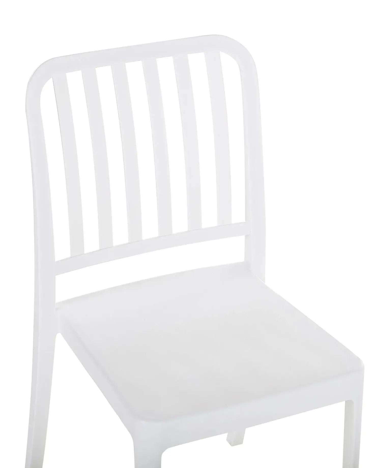 Set di 4 sedie da giardino SERSALE Materiale sintetico Bianco
