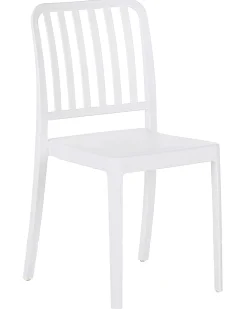 Set di 4 sedie da giardino SERSALE Materiale sintetico Bianco