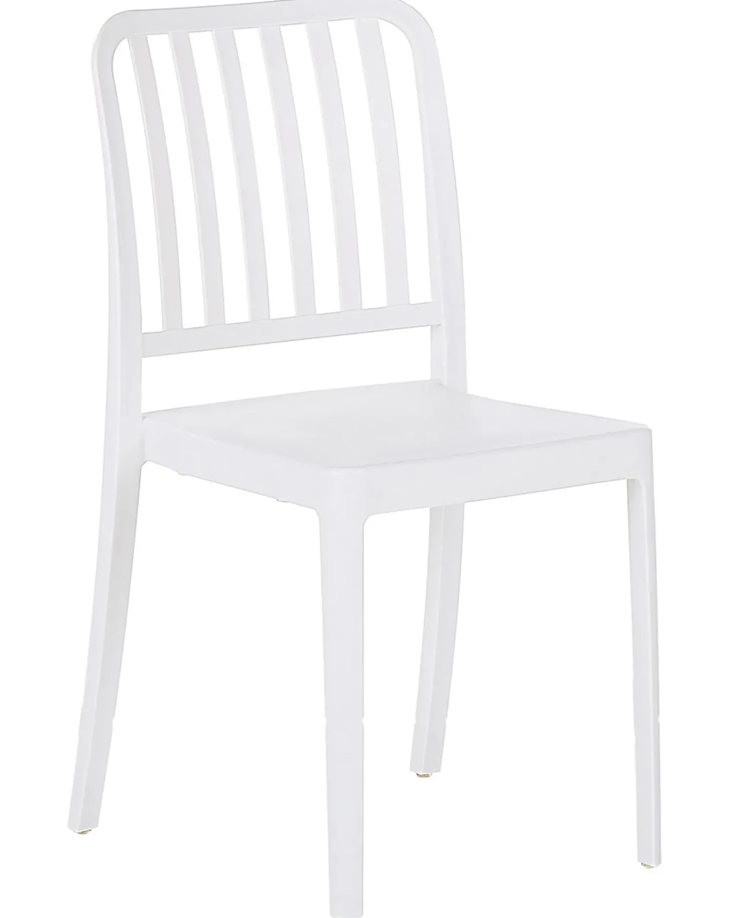 Set di 4 sedie da giardino SERSALE Materiale sintetico Bianco