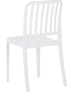 Set di 4 sedie da giardino SERSALE Materiale sintetico Bianco
