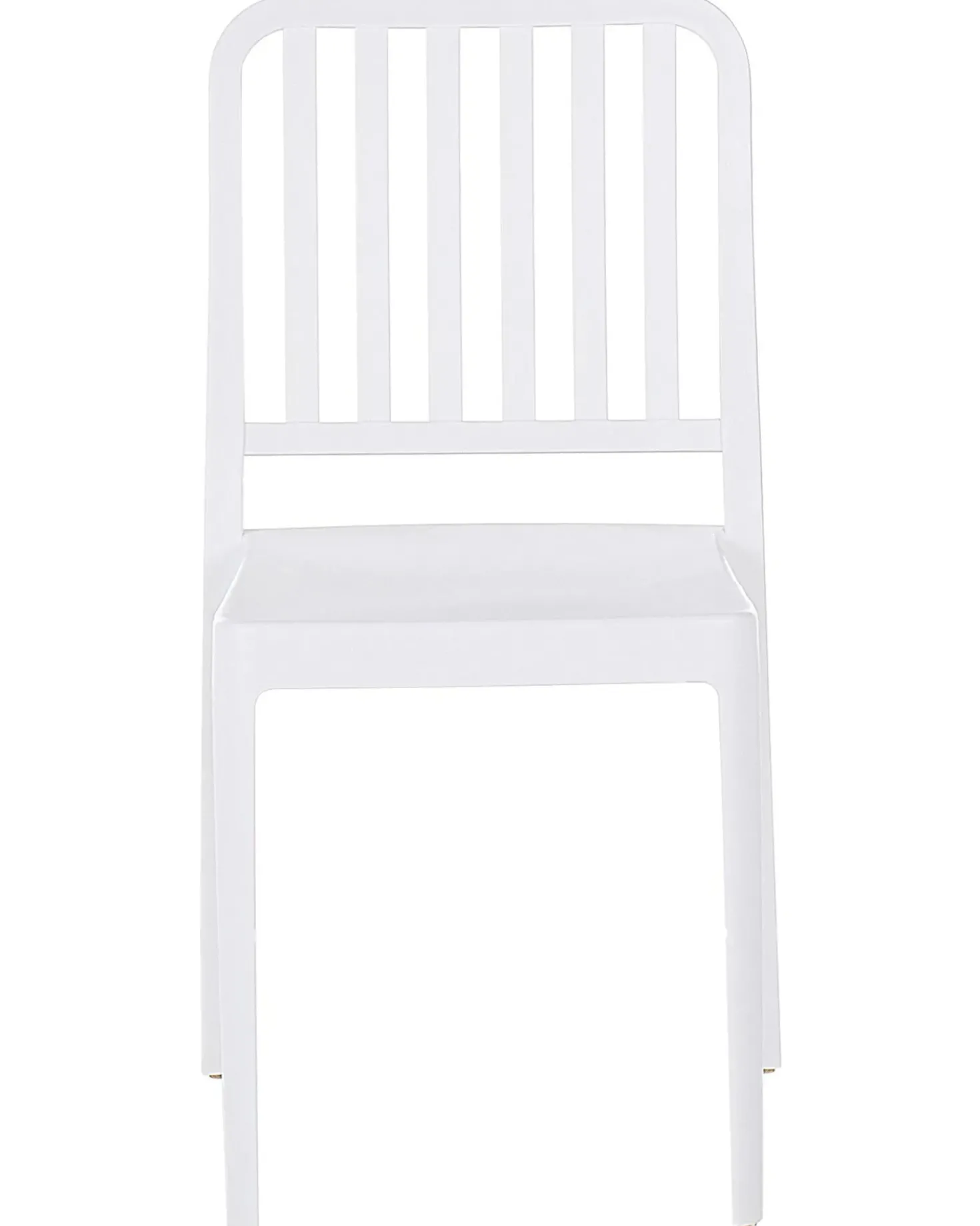 Set di 4 sedie da giardino SERSALE Materiale sintetico Bianco