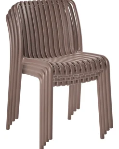 Set di 4 sedie da giardino ARICCIA Marrone