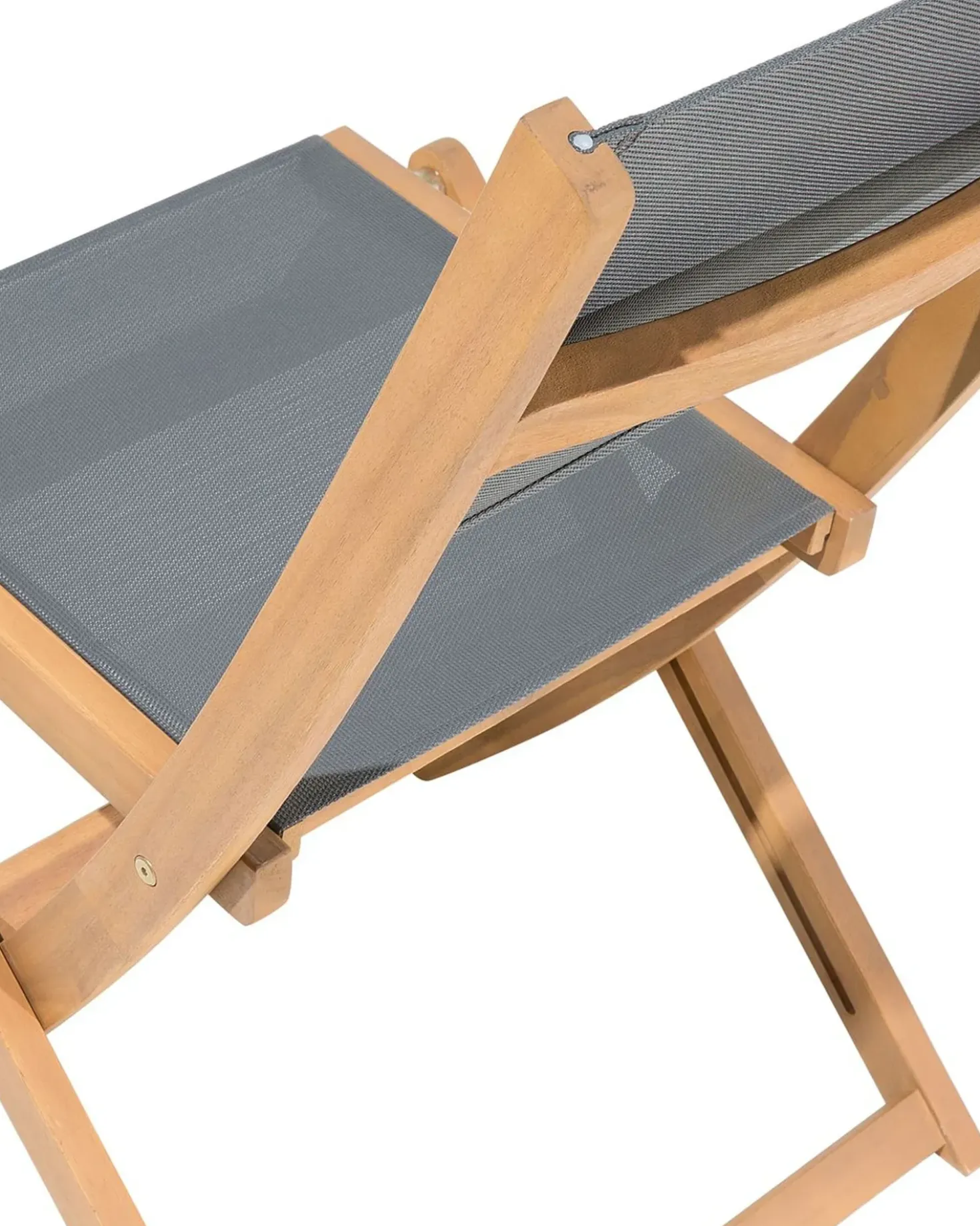 Set di 2 sedie da giardino CESANA Legno d'acacia Marrone chiaro