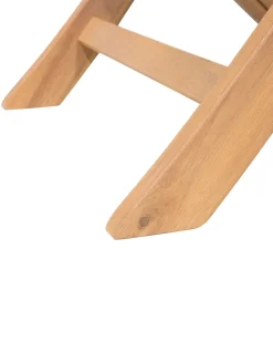 Set di 2 sedie da giardino CESANA Legno d'acacia Marrone chiaro