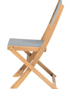 Set di 2 sedie da giardino CESANA Legno d'acacia Marrone chiaro