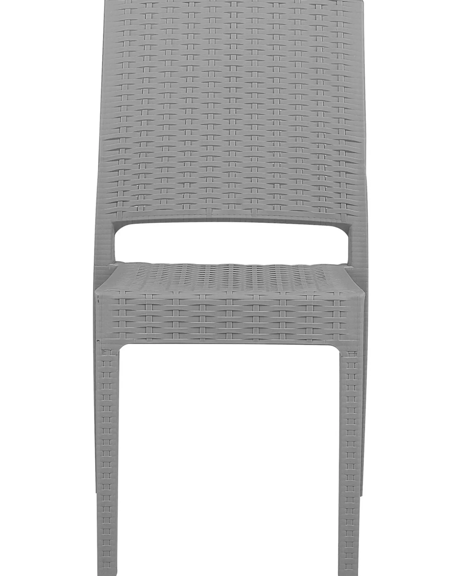 Set di 2 sedie da giardino FOSSANO Materiale sintetico Grigio chiaro