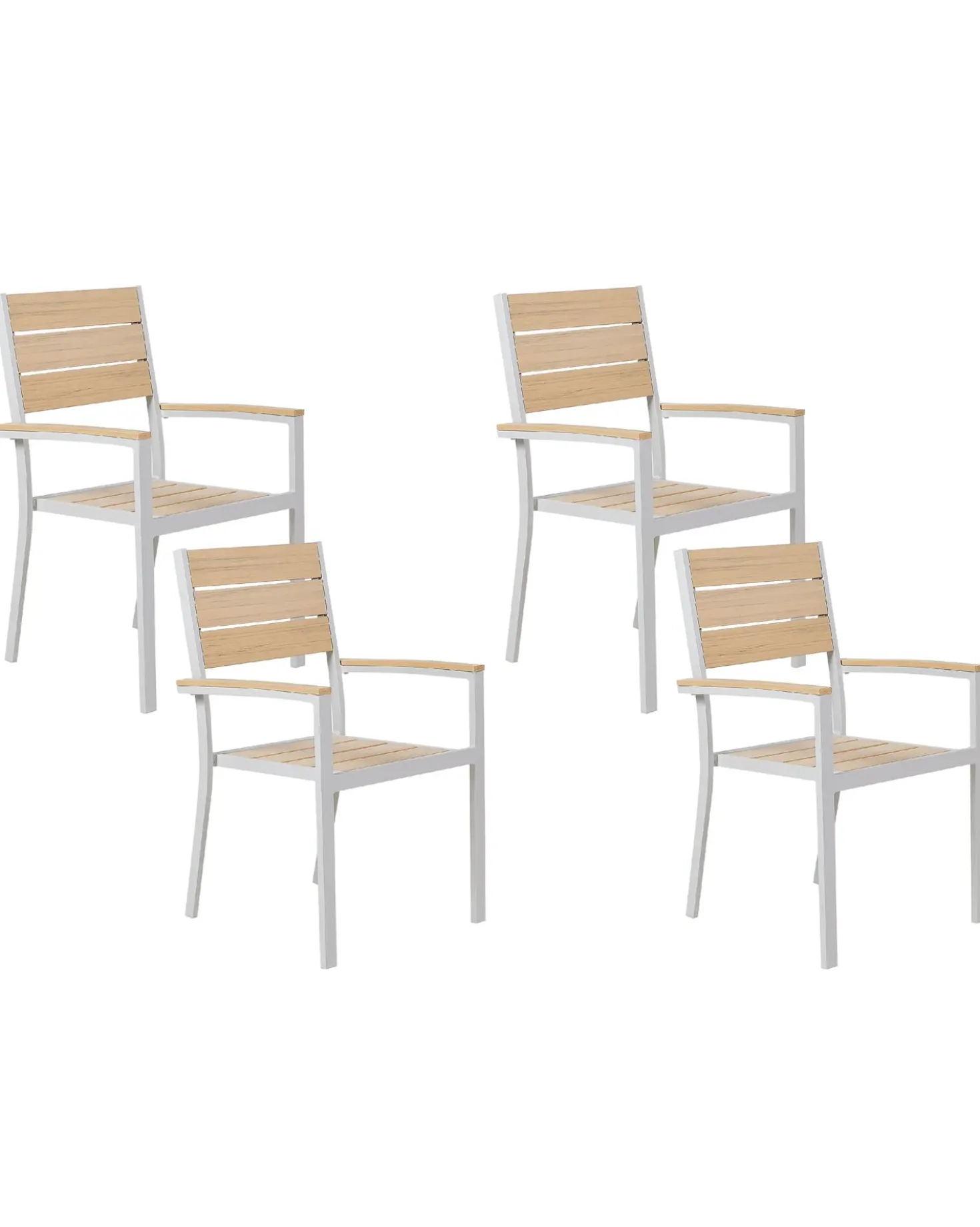Set di 4 sedie da giardino PRATO Beige
