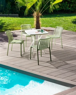 Set di 4 sedie da giardino ARICCIA Verde chiaro